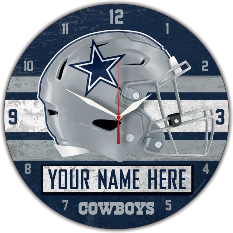 Dallas Cowboys Wall Clocks American Football Accessories