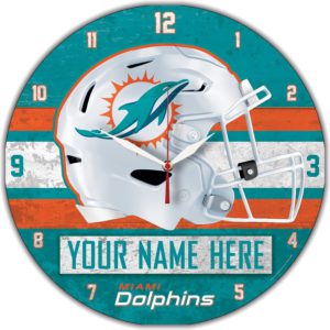 Miami Dolphins Clock