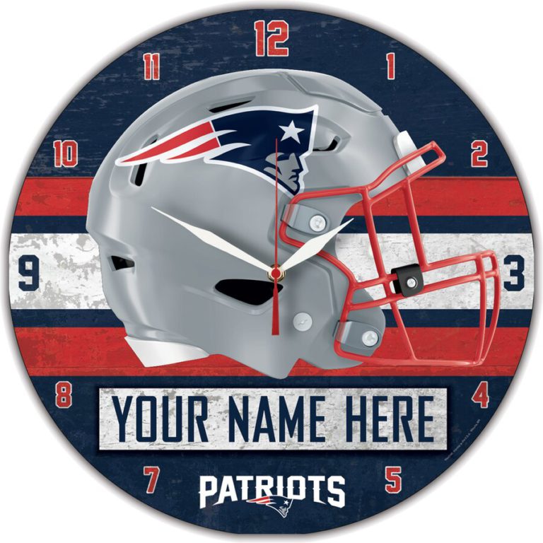 New England Patriots Clocks American Football Accessories