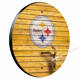 Pittsburgh Steelers Weathered Design Hook And Ring Game