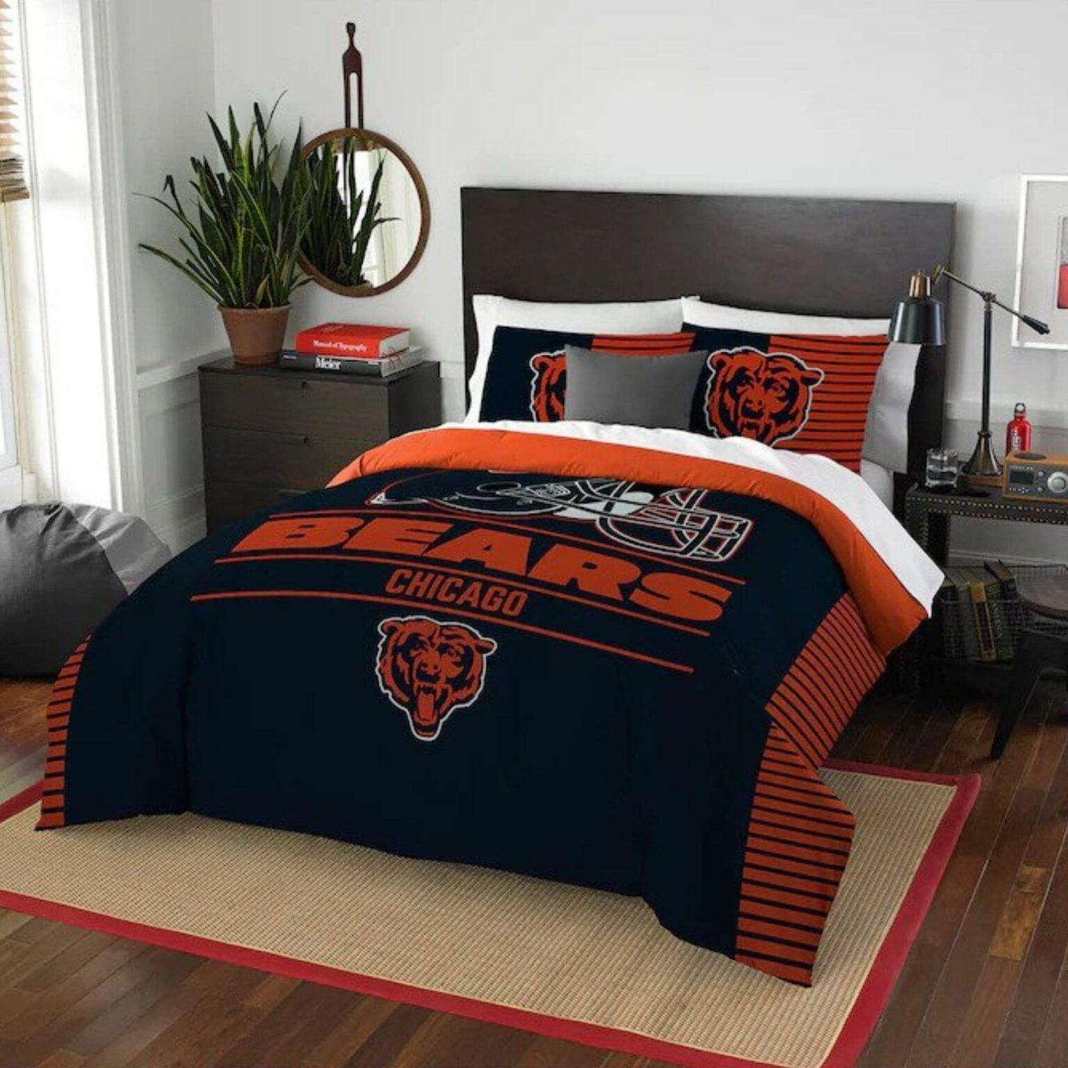 Chicago Bears Bed Set 2024 American Football Accessories