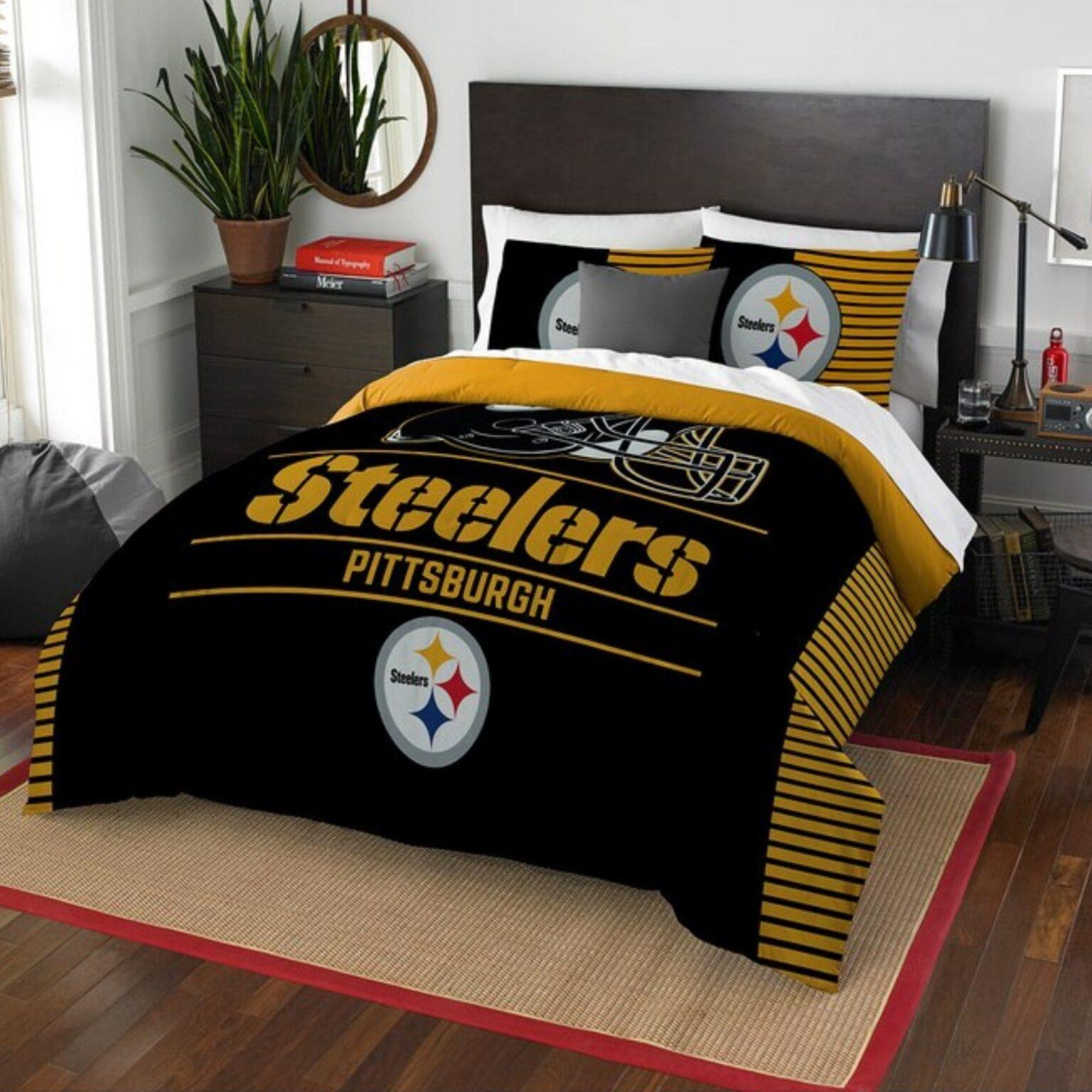 Pittsburgh Steelers Bed Set 2024 Football Accessories   Pittsburgh Steelers Bed Sets 1536x1536 